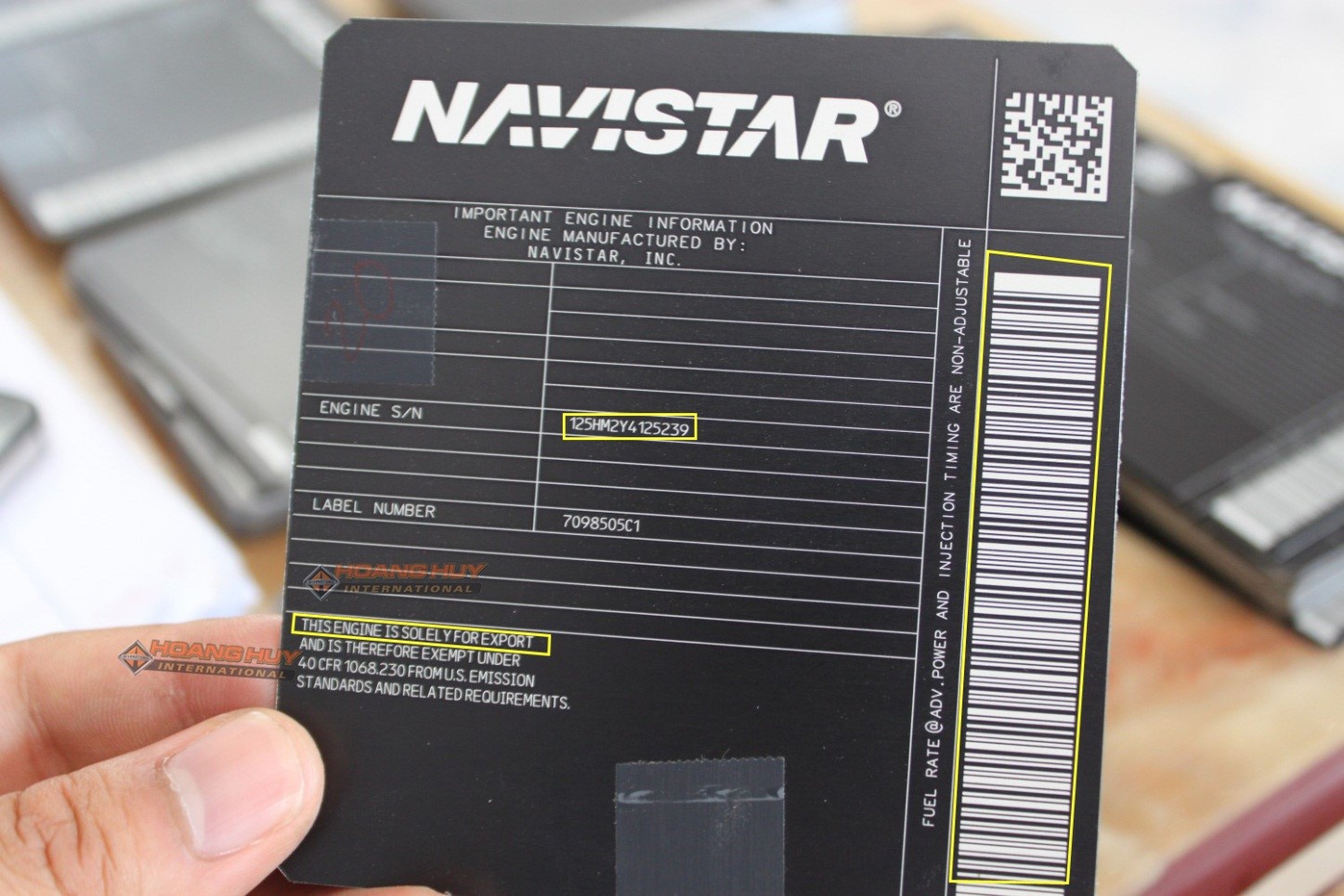 cách nhận biết xe chính hãng hoàng huy